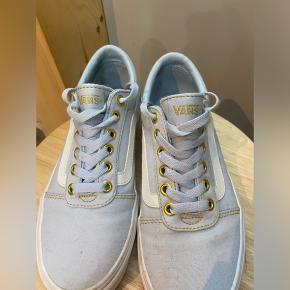 Vans Old Skool baby blue and gold - Picture 3 of 4